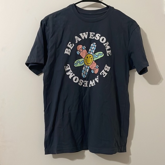 Wonder Nation Be Awesome T-Shirt with Short Sleeves Boy's Size XL - Picture 2 of 5